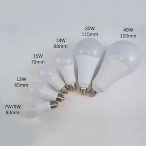 E27 B22 Unvollendetes Produkt Günstige LED-Glühbirnen teile Kunststoff Ersatzteil SKD CKD LED-Lampe Rohmaterial LED-Lampe skd