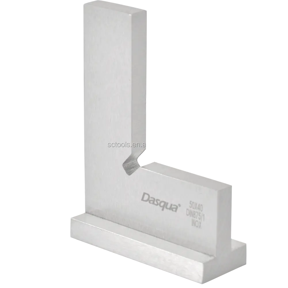 Dasqua Stainless Steel Try Square 90 Degree Flat Edge Square Measuring Tool