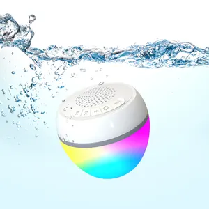 2024 New Arrivals Portable Waterproof Speaker New Arrivals Floating Wireless LED Light Mini Stereo Speaker