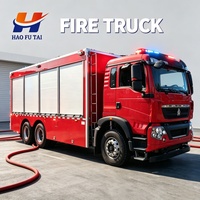 Camion de pompiers SINOTRUK HOWO TX 6X4 d'occasion, 10 roues, camion Howo d'occasion pour les opérations de sauvetage incendie et le transport de marchandises d'urgence