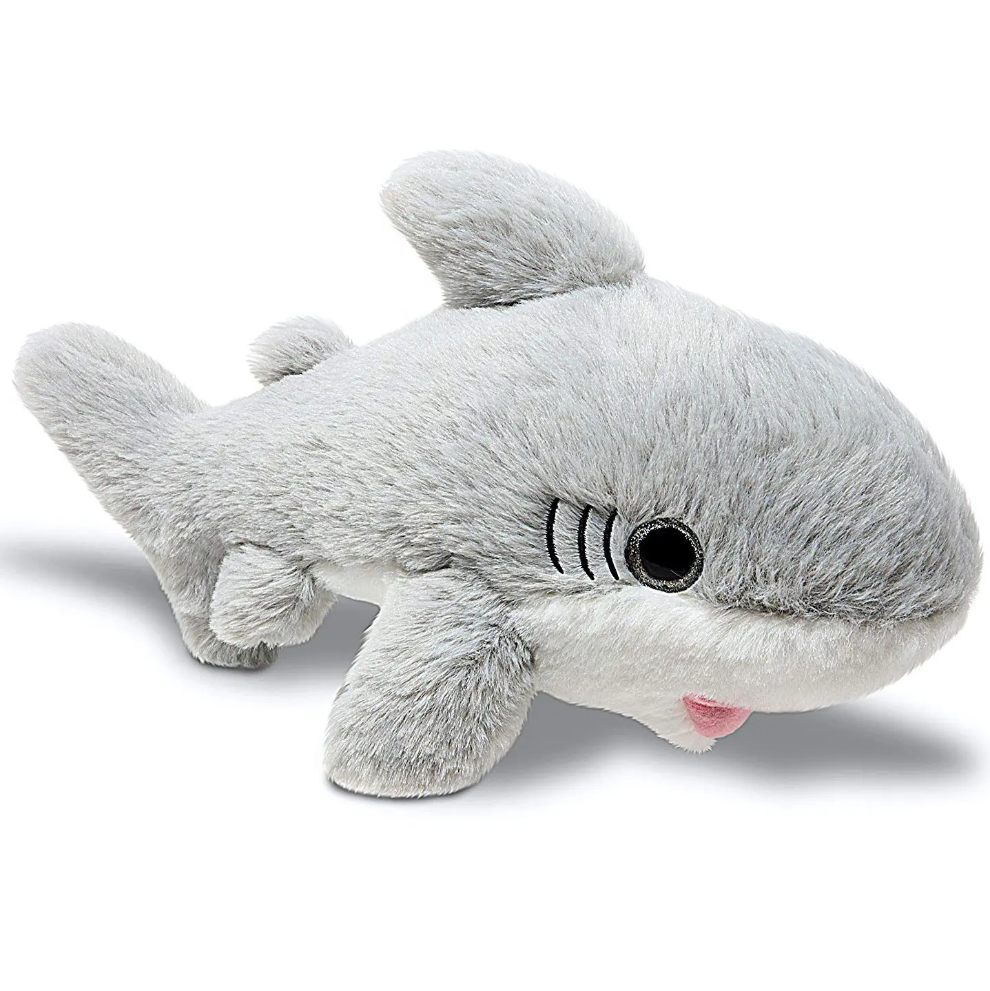 Cute baby stuffed sea animal shark toys kids yellow pink gift with custom logo small size promotional gray plush shark for baby