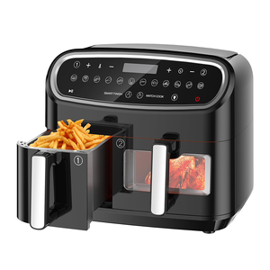 <span class=keywords><strong>Friteuse</strong></span> à air Aifa <span class=keywords><strong>XXL</strong></span> 10 litres, 12 programmes prédéfinis, double panier 4L + 6L, 2400W, <span class=keywords><strong>sans</strong></span> <span class=keywords><strong>huile</strong></span>, économie d'<span class=keywords><strong>huile</strong></span> et d'énergie - Product Image 1