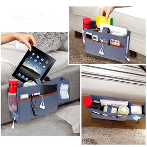 Custom Logo Durable Felt Storage Bag Organizer Hanging Bedside <strong>Bed</strong> Sofa <strong>Caddy</strong> for Baby Tissue Box Bottle Holder for Living Room - Product Image 6