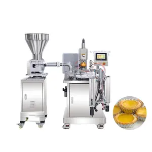 Full Automatic Commercial Egg Tart Machine Pie Molding Machine Eight Hole Rotation Egg Tart Making Machine