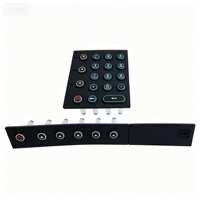 Clavier en silicone personnalisé avec membrane perforée à dôme métallique, interrupteur tactile, type multi-clavier, protection IP65, 1 million de touches