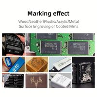 Máquina de Grabado de Plantillas de PCB A1 Vinyl Records 0220 30W 6090 1060 1390 con Cortadora Rotativa de Madera Contrachapada y Marcador Láser Portátil