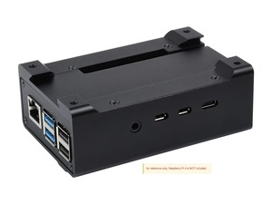 Caja de aluminio para carril DIN PI4-CASE-DIN-RAIL-A para Raspberry Pi 4, con ventilador y disipadores de calor, placas NO incluidas K807 - Product Image 2