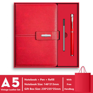 Set de Regalo Ejecutivo 3 en 1: Cuaderno de Cuero de Lujo, Bolígrafo Metálico y Recambio, Caja de Regalo para Presentaciones Empresariales con Logotipo Personalizado - Product Image 1