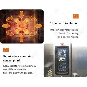 <span class=keywords><strong>Horno</strong></span> de Convección Rotatorio Profesional Independiente para Panadería, para Hornear Galletas y Croissants, a Gas y Eléctrico - Product Image 3