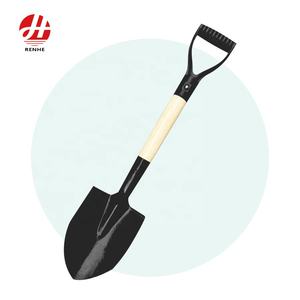 Высококачественная углеродистая сталь, деревянная ручка, садовый инструмент, лопата для фермы - Product Image 1