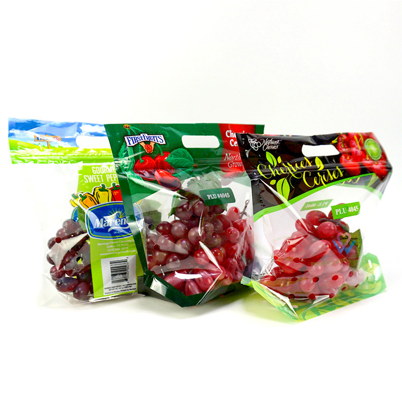 Resealable Fruits Vegetable Plastic Zip Lock Food Packaging Bag