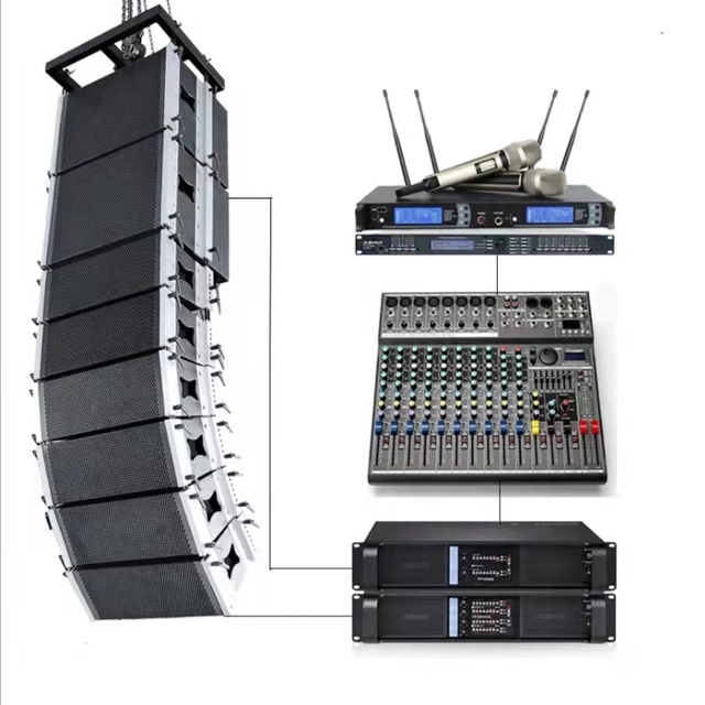 Dj Set Line Array Self Powered Speaker Outdoor and Indoor Event Sound System Solutions Passive Speaker Outdoor Sound System
