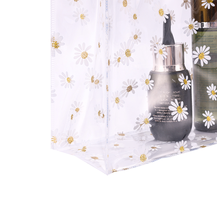 Customized Logo Transparent Clear Waterproof PVC Durable Shopping Tote Bag