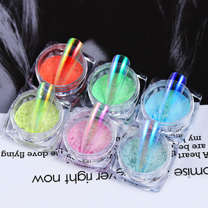 ผงโครเมี่ยม Aurora Fairy สำหรับตกแต่งเล็บแบบกระจกเงา สำหรับงานศิลปะบนเล็บระดับมืออาชีพ - Product Image 1