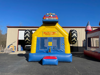 Château gonflable Monster Truck Grave Digger, design à grandes roues pour garçons