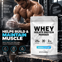 Isolat de protéines de lactosérum en poudre pour la récupération musculaire après l'entraînement, boisson post-entraînement 2LB, saveur originale, fournisseur OEM en vrac