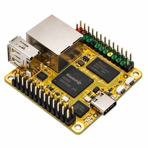 บอร์ดพัฒนา HT Radxa ROCK Pi S ชิปประมวลผล Rockchip RK3308B 64-bit ARM Cortex-A35 Quad Core 1GHz DDR3 WiFi BT4.0 100M LAN USB2.0 Type - Product Image 1