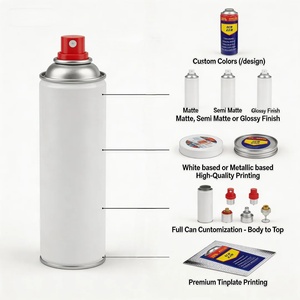 Vente en gros <span class=keywords><strong>de</strong></span> bidons pulvérisateurs vides en fer blanc, écologiques, avec impression <span class=keywords><strong>de</strong></span> logo personnalisée, disponibles en rouge et bleu, pour lubrifiants, produits <span class=keywords><strong>de</strong></span> nettoyage et décapants <span class=keywords><strong>de</strong></span> rouille - Product Image 1