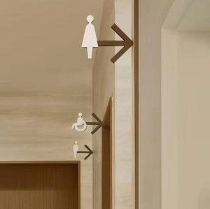 Tùy chỉnh kim loại hiện đại bathroomindicator gần Kim Loại Nhà Số cửa signand số tấm tùy chỉnh cửa tấm loại - Product Image 2