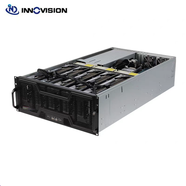 High Quality Large Model Inference OEM Server case 4U Rack AI Training 5 GPU Rendering Cloud Gaming Server Gpu Mining Rig