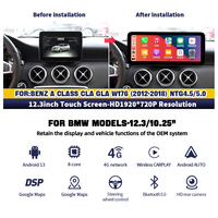 Pantalla de 12.3 Pulgadas con Snapdragon 665 y Android 14 para Auto, Navegador GPS, Carplay Inalámbrico para Benz Clase A, GLA, CLA, W176, W117 2012-2014, Unidad Principal
