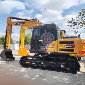 Excavatrice sur chenilles d'occasion SY135CPRO 13,5 tonnes, godet de 0,6 m, importée de Chine, moteur Sany, boîte de vitesses, contrôle PLC, économie de 40% - Product Image 5