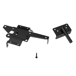 Juego de herrajes modernos de acero al carbono de alta resistencia con bisagra de puerta ajustable de cierre automático y pestillo de puerta bidireccional, ángulo de apertura de 180°, 7 orificios - Product Image 1