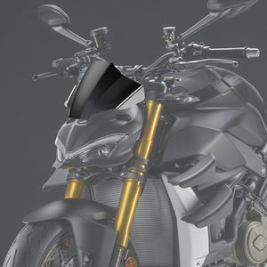 Pour <span class=keywords><strong>Ducati</strong></span> <span class=keywords><strong>Monster</strong></span> 937 MONSTER937 2021 2022 <span class=keywords><strong>2023</strong></span> moto aluminium pare-brise écran visière pare-brise coupe-vent déflecteur d'air - Product Image 6
