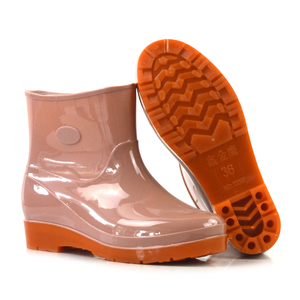 Giày Mũi Tròn Gót Thấp Cho Nữ Giày Đi Mưa Ống Giữa Không Thấm Nước Boddis Q1139X Bốt Đi Mưa PVC Cho Nữ Bán Sỉ - Product Image 2