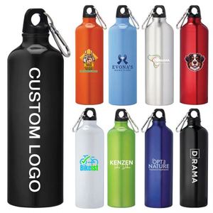 Botella de Agua Personalizada con Logotipo Promocional, Botella Deportiva de Aluminio para Exteriores con Impresión de Logotipo - Product Image 1