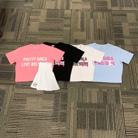Top corto de algodón 100% de estilo básico de verano para mujer, Camiseta con cuello estampado personalizado, transpirable, holgada, informal, de diseño, Top corto cómodo