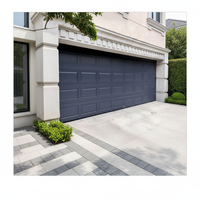 Surface finie isolée de polymère de porte de garage sectionnelle résidentielle pliable automatique pour l'usage de villa