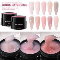 Produits pour ongles en marque privée, 120 couleurs de gel de construction, approvisionnement en gros, sans HEMA, gel professionnel pour ongles, nouveaux produits, marque propre