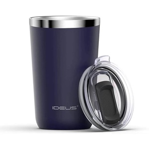 Tasses à bière de 20oz tasses à café à double paroi en acier inoxydable gobelet à vin design avec couvercle - Product Image 3