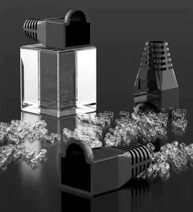 Cavo di <span class=keywords><strong>rete</strong></span> in cristallo <span class=keywords><strong>copertura</strong></span> protettiva super doppia schermatura ecologici in gomma RJ45 non schermato parapolvere - Product Image 5