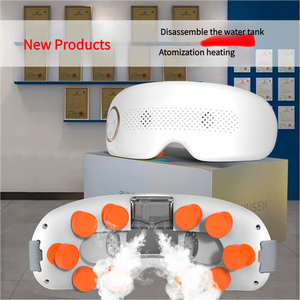 Masseur oculaire 2 niveaux chaud/froid, 150 min, 3 modes, 14 têtes vibrantes, masque oculaire chauffant, musique Bluetooth, contrôle de la minuterie, soulagement pour femmes - Product Image 4