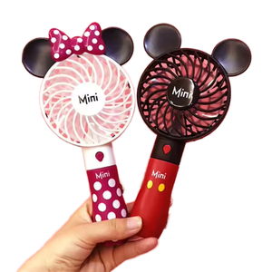 Ventilador Portátil <span class=keywords><strong>de</strong></span> Mano con Diseño <span class=keywords><strong>de</strong></span> <span class=keywords><strong>Mickey</strong></span> y Minnie, 600mAh, Recargable por USB, Mini Ventilador <span class=keywords><strong>de</strong></span> Escritorio para Oficina, Estudiantes, Viajes - Product Image 1