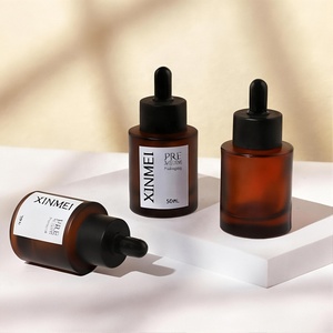 优质玻璃化妆品套装 15ml-120ml/30g/50g 定制颜色豪华瓶罐 塑料盖 印刷 适用于护肤美容 - Product Image 4