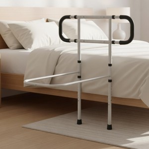 Barrière de lit pour bébé avec design ajouré, sécurité renforcée pour enfants et nourrissons - Product Image 2