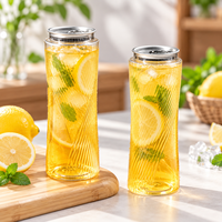 Boîtes de boissons en plastique PET personnalisées 200ml 250ml 300ml 330ml 350ml 400ml 500ml Boîtes transparentes pour sodas et jus