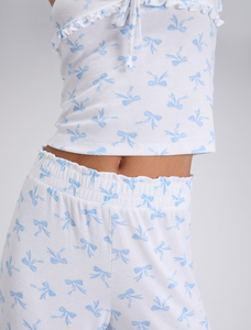 Conjunto de Pijama <span class=keywords><strong>Sexy</strong></span> con Tirantes Elásticos Anchos y Estampado de Hilo de Algodón Personalizado de Moda 2025 - Product Image 4
