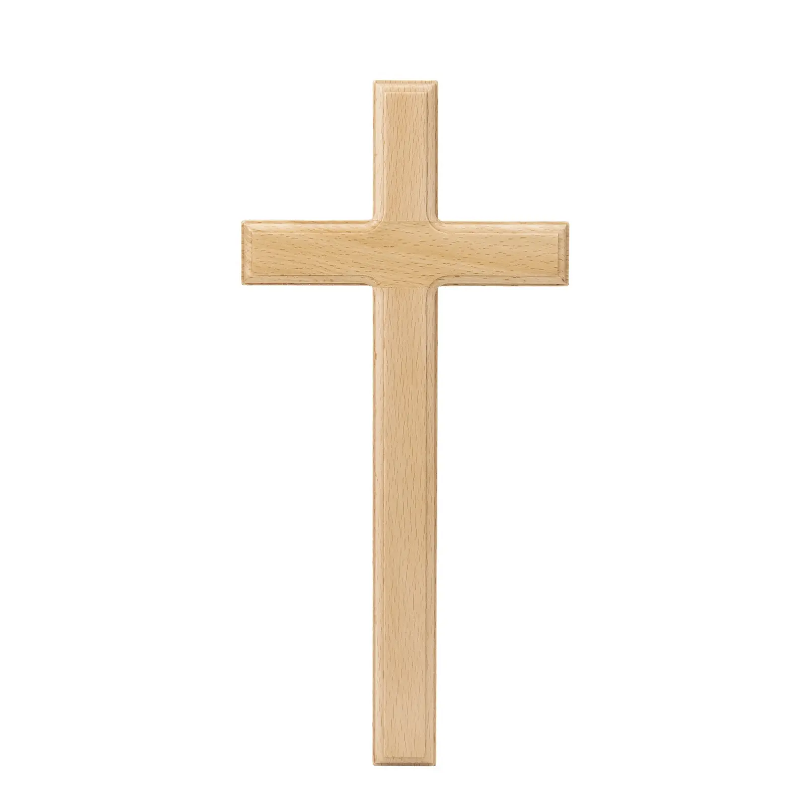 Großhandel Holz Wandbehang Zeichen Plakette Holzkreuz Christian Hanging Holz Wand Kreuz für die Wand