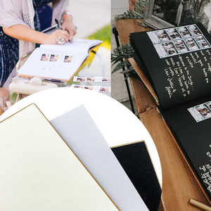 Panneau en bois naturel gravé au laser pour livre d'or, élégant souvenir, <span class=keywords><strong>album</strong></span> <span class=keywords><strong>photo</strong></span> commémoratif en bois personnalisé - Product Image 5