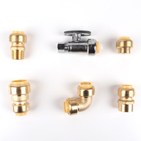 JY Equal Tee Plumbing laiton 1/2 laiton spline robinet partie robinet