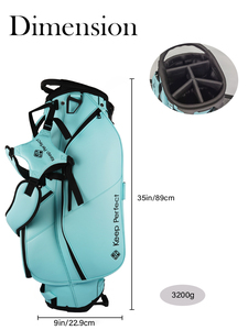 Sac de golf portable de luxe en cuir PU imperméable et durable pour hommes – Nouvelle collection très prisée - Product Image 2