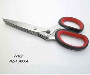 Material de acero inoxidable de 5 Hojas de hierba tijeras trituradora de <span class=keywords><strong>papel</strong></span> Tijera - Product Image 3