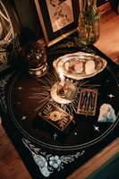 Nappe de table en velours personnalisée pour cartes de tarot, divination, rituels et usage sur autel ; Divination en velours