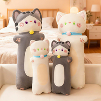 Oreiller de couchage en peluche pour chat en forme de cloche longue et créative, nouvelle arrivée, directement de l'usine, jouet de lit, coton PP, coussin en peluche en forme d'animal
