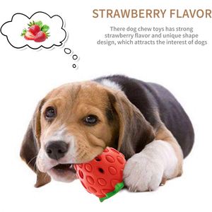 Productos de Venta Caliente 2025: Juguetes Masticables para Mascotas con Forma de Fresa, Juguetes Dispensadores de Comida para Perros, Juguetes para Mascotas - Product Image 2