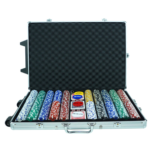 Offre Spéciale Poker des Jetons Puces 1000 pcs Casino En <span class=keywords><strong>argent</strong></span> Boîtier En Aluminium Pour <span class=keywords><strong>la</strong></span> Vente En Gros Usine Casino Club - Product Image 6
